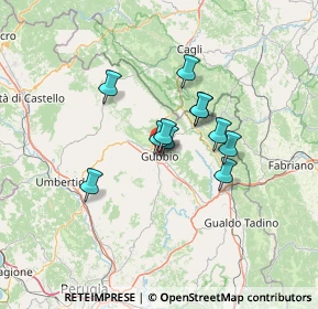 Mappa Via del Popolo, 06024 Gubbio PG, Italia (9.61)