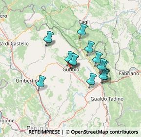Mappa Via del Popolo, 06024 Gubbio PG, Italia (11.16929)
