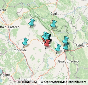 Mappa Piazza Gian Lorenzo Bernini, 06024 Gubbio PG, Italia (6.038)