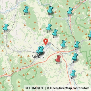 Mappa Via Vittorio Bachelet, 60044 Fabriano AN, Italia (5.1325)