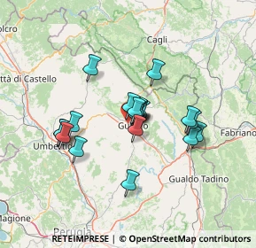 Mappa Piazza Bernini, 06024 Gubbio PG, Italia (10.499)