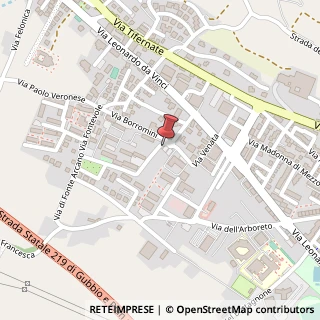 Mappa Via Francesco Borromini, 17, 06024 Gubbio, Perugia (Umbria)
