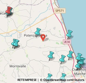 Mappa Contrada Monte Maggio, 62018 Potenza Picena MC, Italia (6.8025)