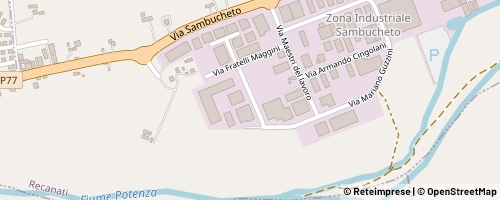 Mappa Recanati