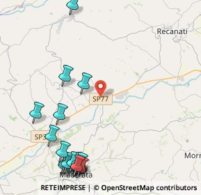 Mappa Strada Provinciale Montecassiano Sambucheto, 62010 Montecassiano MC, Italia (6.023)