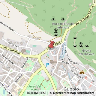 Mappa Via del Popolo,  22, 06024 Gubbio, Perugia (Umbria)