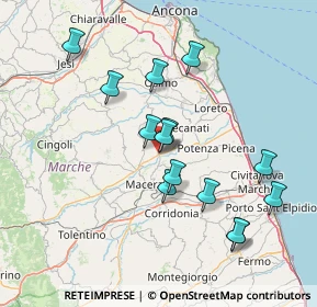 Mappa Via Don Lorenzo Milani, 62010 Sambucheto MC, Italia (14.55143)