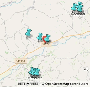 Mappa Via Don Lorenzo Milani, 62010 Sambucheto MC, Italia (5.70833)