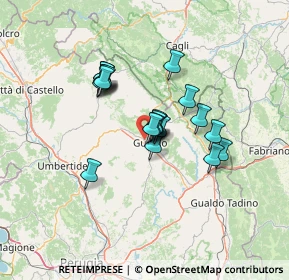 Mappa Via Bramante, 06024 Gubbio PG, Italia (10.01)