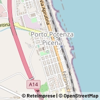 Mapa Potenza Picena