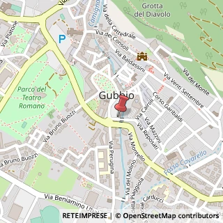 Mappa Via Mazzatinti, 1, 06024 Gubbio, Perugia (Umbria)