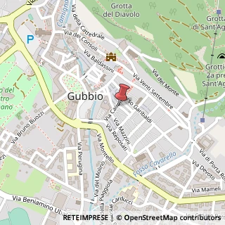 Mappa Via Angela Ubaldini, 22, 06024 Gubbio, Perugia (Umbria)
