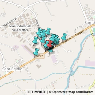 Mappa Via villa mattei, 62010 Montecassiano MC, Italia (0.16667)