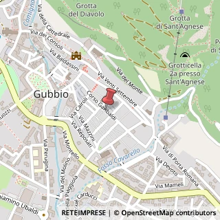 Mappa Corso Giuseppe Garibaldi, 62, 06024 Gubbio PG, Italia, 06024 Gubbio, Perugia (Umbria)