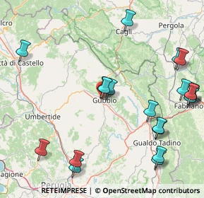 Mappa Via Madonna di M. Piano, 06024 Gubbio PG, Italia (21.506)