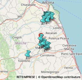 Mappa 62010 Montecassiano MC, Italia (12.263)