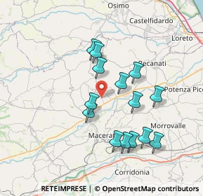 Mappa 62010 Montecassiano MC, Italia (6.81071)