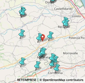 Mappa 62010 Montecassiano MC, Italia (9.882)
