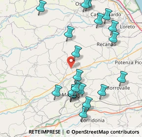 Mappa 62010 Montecassiano MC, Italia (9.285)