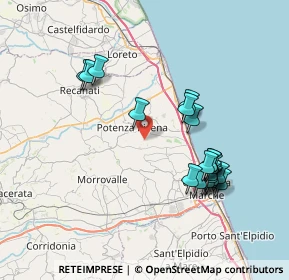 Mappa Civitanova Marche, 62018 Potenza Picena MC, Italia (7.7605)