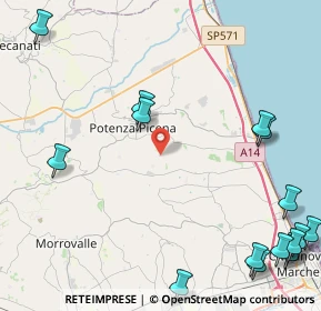 Mappa Civitanova Marche, 62018 Potenza Picena MC, Italia (7.0585)