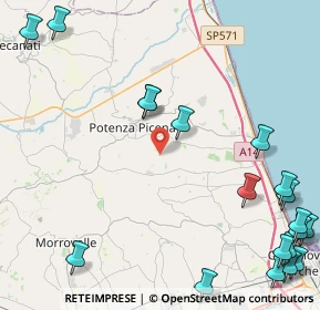 Mappa Civitanova Marche, 62018 Potenza Picena MC, Italia (6.803)