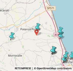 Mappa Civitanova Marche, 62018 Potenza Picena MC, Italia (6.11182)