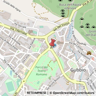 Mappa Via del Terziario, 4, 06024 Gubbio, Perugia (Umbria)