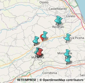 Mappa Via Torquato Tasso, 62010 Sambucheto MC, Italia (7.09467)