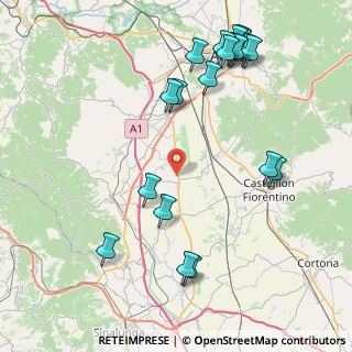 Mappa Strada Comunale di Bagnese, 52048 Monte San Savino AR, Italia (10.357)