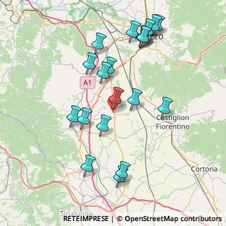 Mappa Strada Comunale di Bagnese, 52048 Monte San Savino AR, Italia (8.6585)