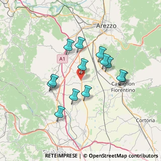 Mappa Strada Comunale di Bagnese, 52048 Monte San Savino AR, Italia (6.38385)