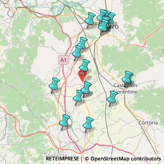 Mappa Strada Comunale di Bagnese, 52048 Monte San Savino AR, Italia (8.8425)