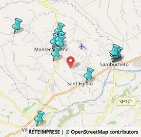 Mappa SP Montecassiano, 62010 Fontanelle , Italia (2.145)