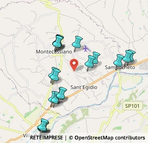 Mappa SP Montecassiano, 62010 Fontanelle , Italia (2.19)