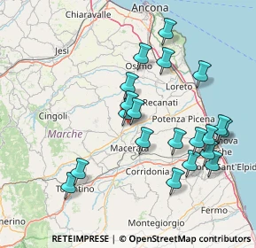 Mappa SP Montecassiano, 62010 Fontanelle , Italia (15.9055)