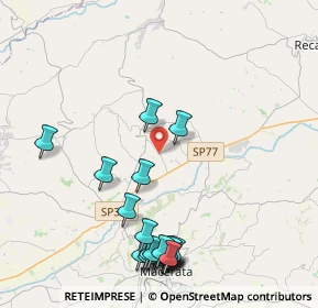 Mappa SP Montecassiano, 62010 Fontanelle , Italia (5.0825)