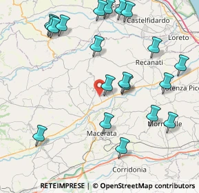 Mappa SP Montecassiano, 62010 Fontanelle , Italia (9.916)