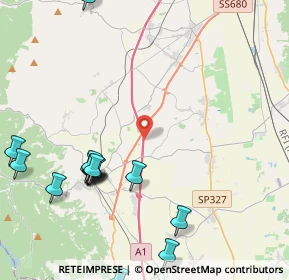 Mappa A1 Milano - Napoli, 52048 Monte San Savino AR, Italia (5.518)