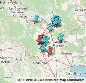 Mappa A1 Milano - Napoli, 52048 Monte San Savino AR, Italia (10.016)