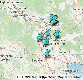 Mappa A1 Milano - Napoli, 52048 Monte San Savino AR, Italia (11.754)