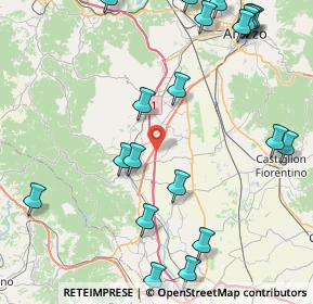 Mappa A1 Milano - Napoli, 52048 Monte San Savino AR, Italia (11.3335)