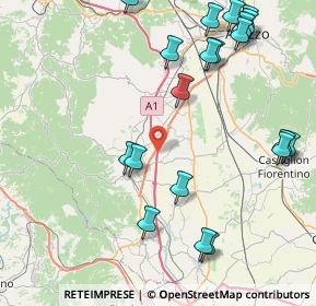 Mappa A1 Milano - Napoli, 52048 Monte San Savino AR, Italia (10.608)