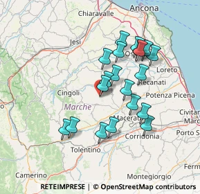 Mappa Via Gabriele D'Annunzio, 62010 Appignano MC, Italia (12.879)