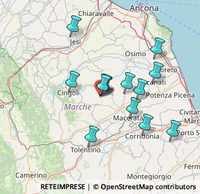 Mappa Via Gabriele D'Annunzio, 62010 Appignano MC, Italia (12.66615)