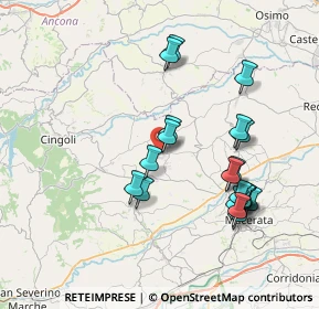 Mappa Via Gabriele D'Annunzio, 62010 Appignano MC, Italia (7.7845)