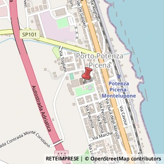 Mappa Piazzale Douhet, 17, 62018 Potenza Picena, Macerata (Marche)
