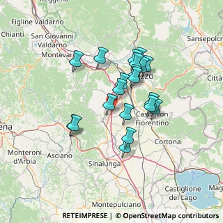 Mappa SGC Grosseto-Fano, 52048 Monte San Savino AR, Italia (11.793)