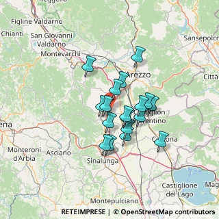 Mappa SGC Grosseto-Fano, 52048 Monte San Savino AR, Italia (10.47889)