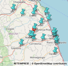 Mappa Contrada Isola, 62100 Macerata MC, Italia (16.28316)